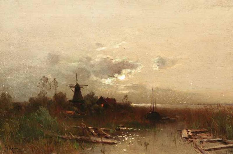 Walter Moras Abendfrieden oil painting picture